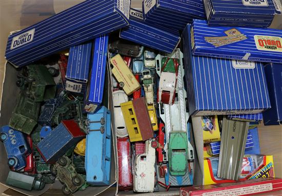 A quantity of Hornby Dublo and Corgi toys etc